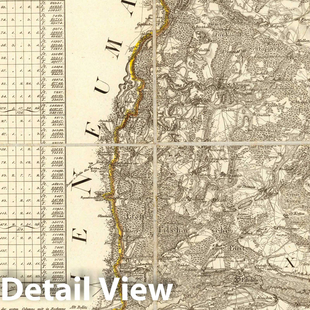 Historic Map : Prussia , Germany, Karte von Ost-Preussen nebst Preussisch Litthauen und West-Preussen. No.19 1810 , Vintage Wall Art