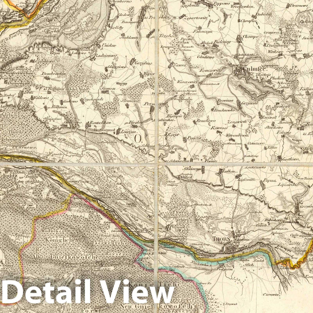 Historic Map : Prussia , Germany, Karte von Ost-Preussen nebst Preussisch Litthauen und West-Preussen. No.21 1810 , Vintage Wall Art