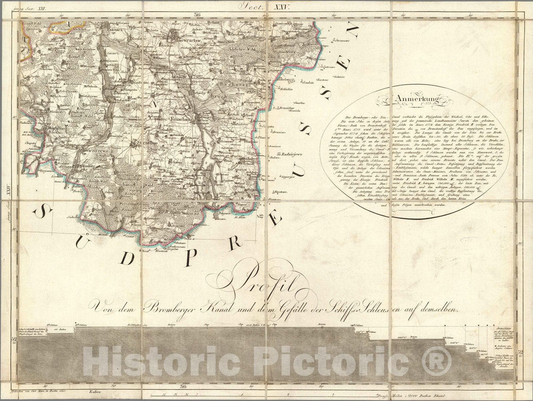 Historic Map : Prussia , Germany, Index Page: General Tableau zur Karte von Alt Ost und West Preussen 1803 , Vintage Wall Art