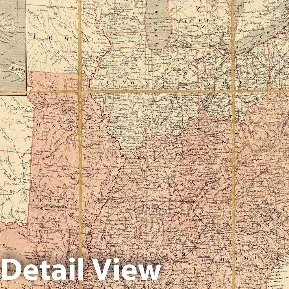 Historic Map : United States. 1861 v2