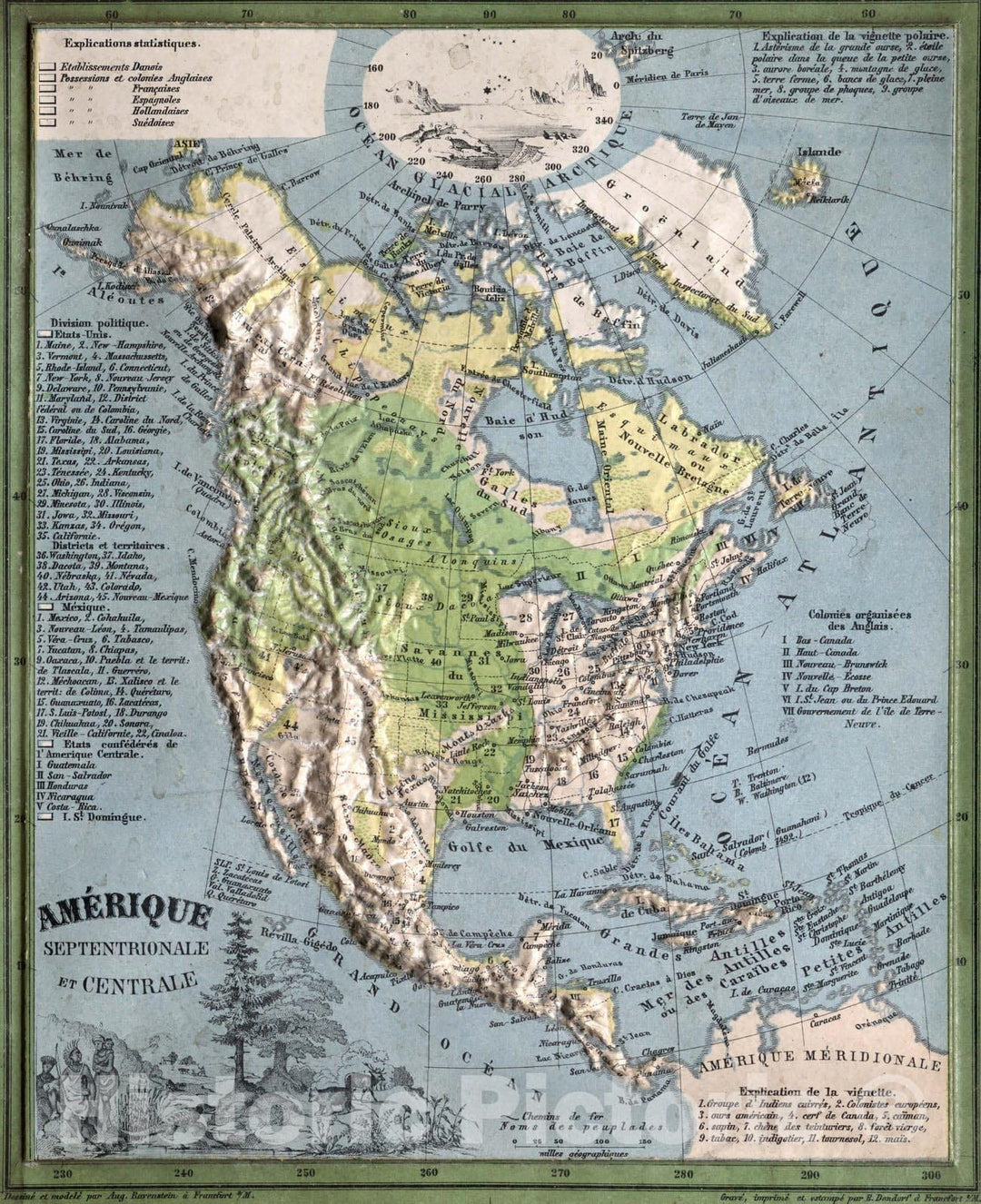 Historic Map : Case Map, Western Hemisphere. Eastern Hemisphere. 1825 - Vintage Wall Art