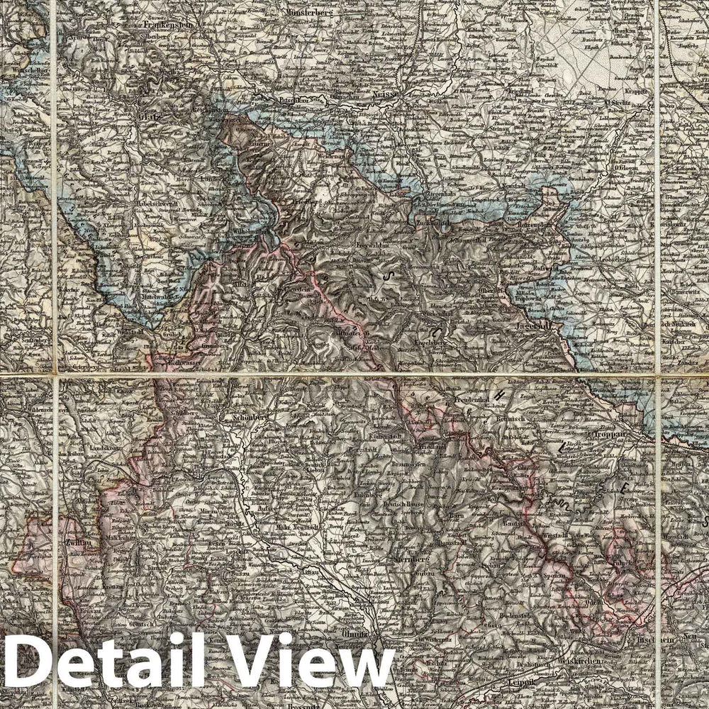 Historic Map : Czech Republic; Slovakia; Poland, Central Europe Case Map, Sheet III: Karte Des Oesterreichischen Kaiserstaates. 1856 , Vintage Wall Art