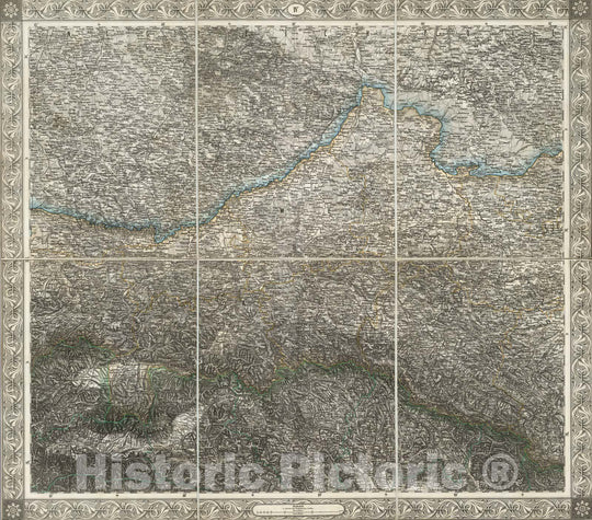 Historic Map : Slovakia; Poland; Ukraine, Central Europe Case Map, Sheet IV: Karte Des Oesterreichischen Kaiserstaates. 1856 , Vintage Wall Art