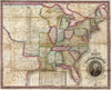 Historic Map : Map of the United States, 1836 - Vintage Wall Art