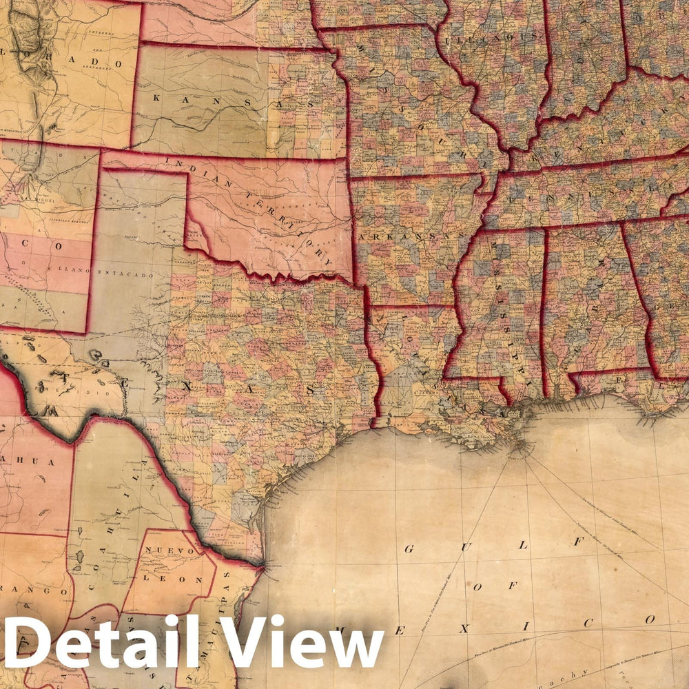 Historic Map : Washington Map of the United States, 1861 v2