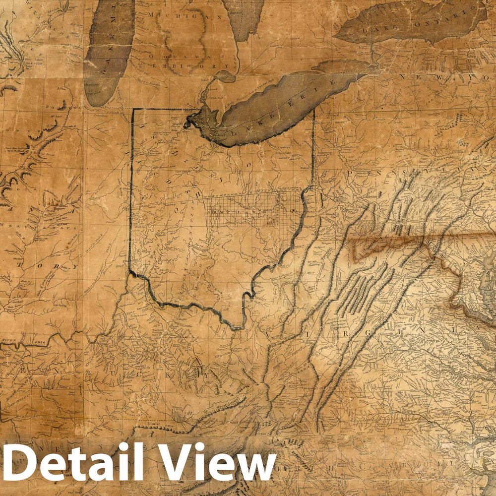 Historic Map : A New Map of the United States, 1806 - Vintage Wall Art