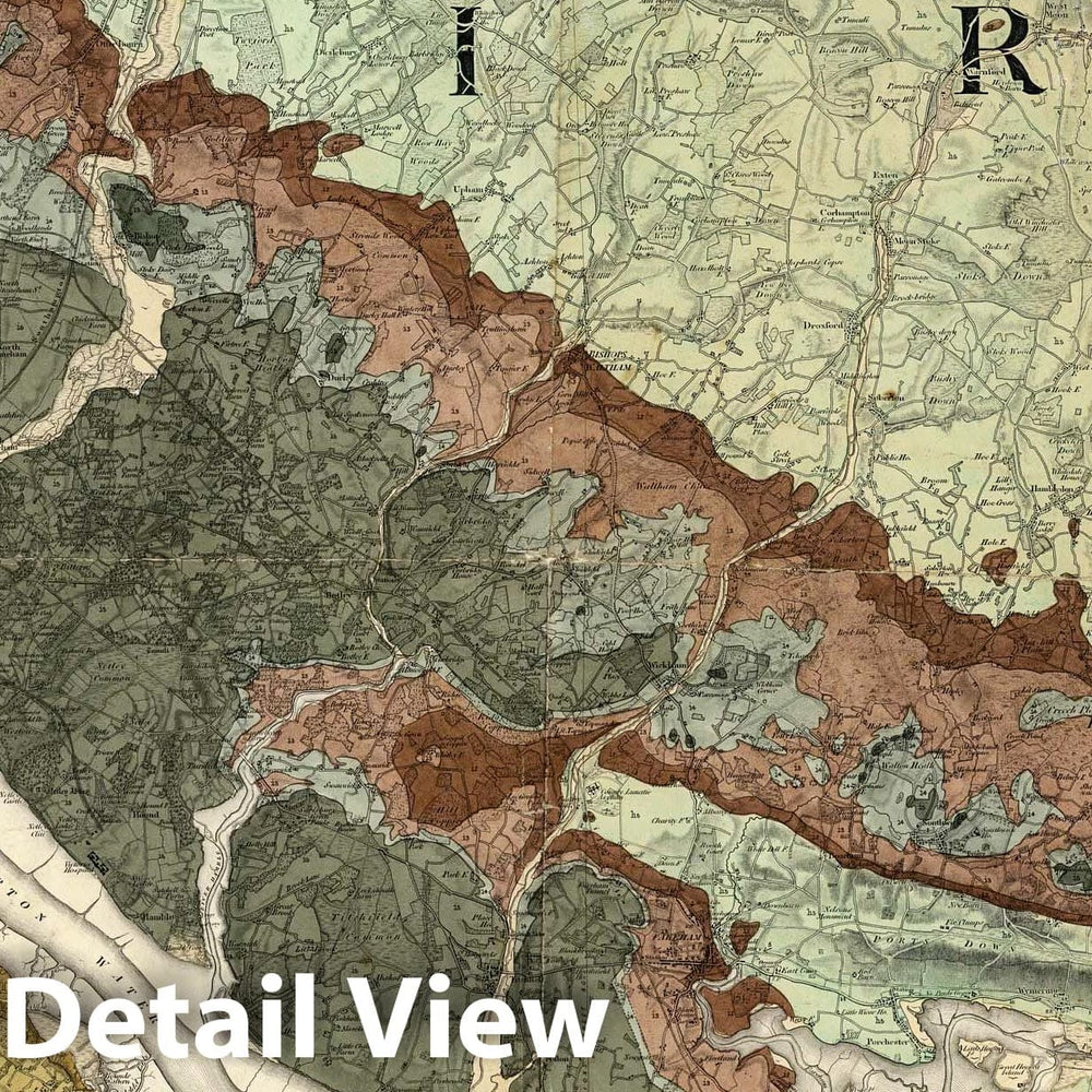 Historic Map : Geologic Atlas Map, 11. Winchester. 1884 - Vintage Wall Art