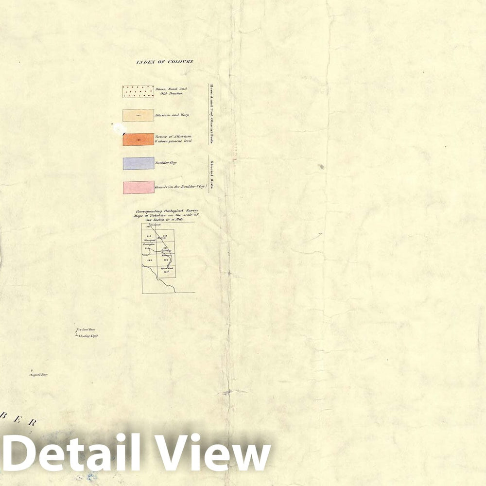 Historic Map : England, Geologic Atlas Map, 85. Patrington. 1883 , Vintage Wall Art