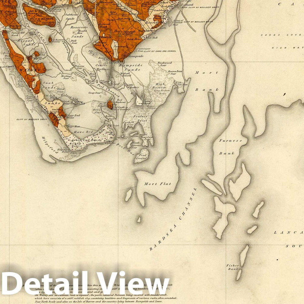 Historic Map : Geologic Atlas Map, 91. Lancaster, NW Quad. 1881 - Vintage Wall Art