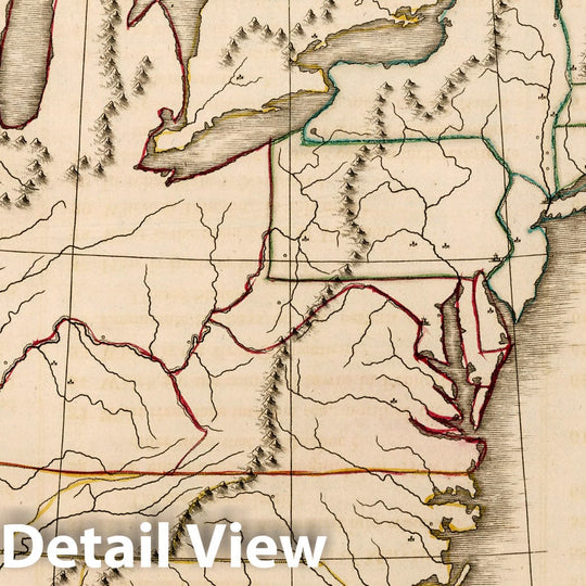 Historic Map : United States of America. Copied from Wilkinson's General Atlas, 1815 Atlas - Vintage Wall Art