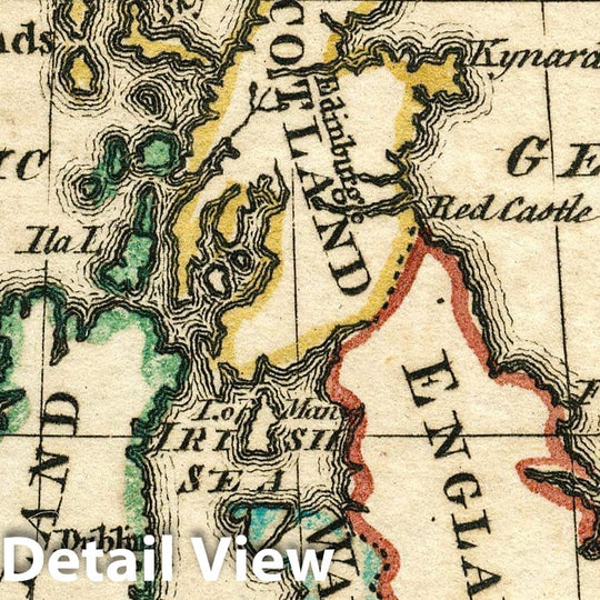 Historic Map : Great Britain And Ireland. Atlas Minimus or a New Set of Pocket Maps of the Several Empires, Kingdoms and States of the Known World, 1758- Vintage Wall Art