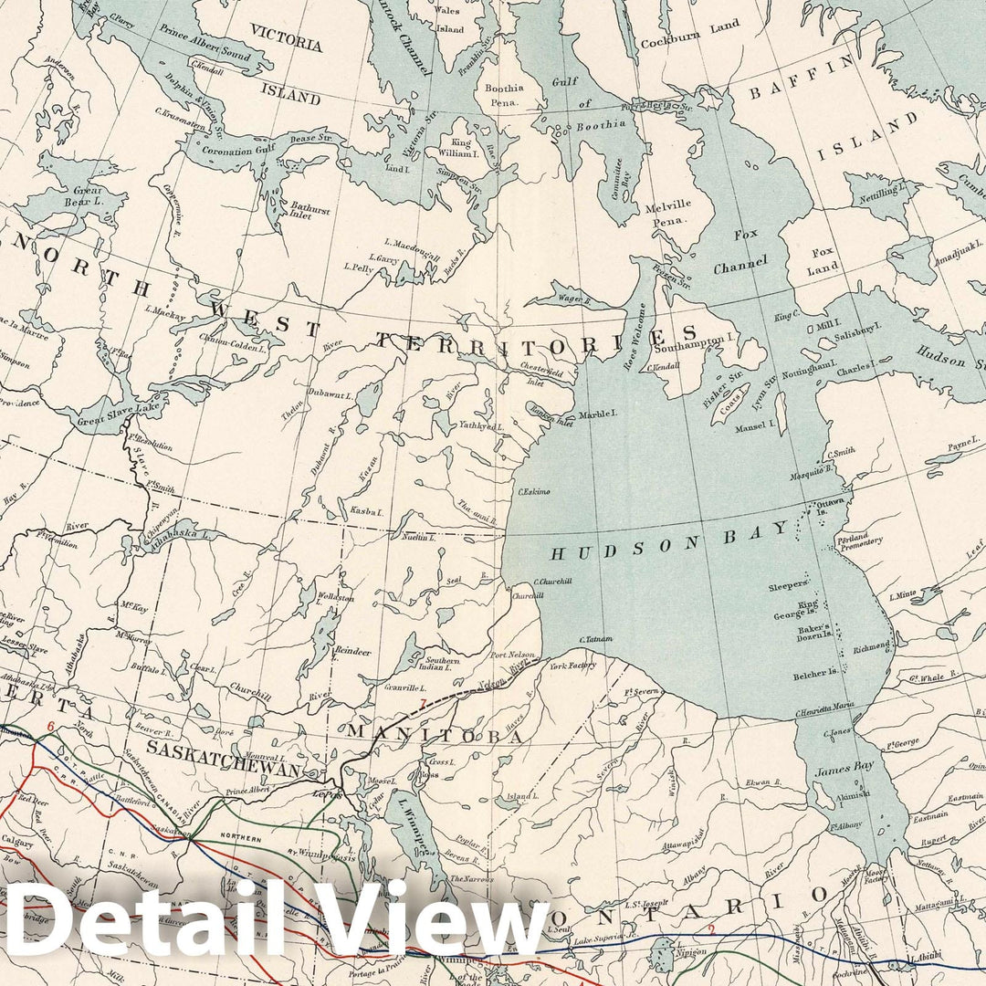 Historic Map : 1915 National Atlas - Transcontinental Railways. (on upper right margin) Atlas of Canada. Department of the Interior Canada. Atlas Of Canada, 1915.