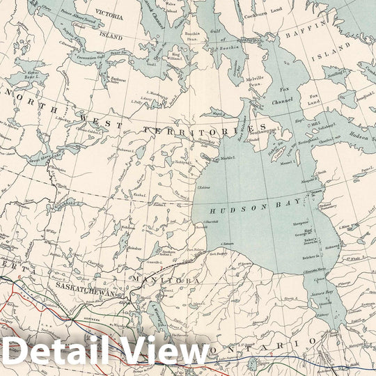 Historic Map : 1915 National Atlas - Transcontinental Railways. (on upper right margin) Atlas of Canada. Department of the Interior Canada. Atlas Of Canada, 1915.