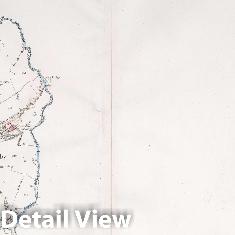 Historic Map : Ireby Parish. Co. Cumberland. Sheet XXXVII.13. Sheet XXXVII.9, 1865 Atlas - Vintage Wall Art