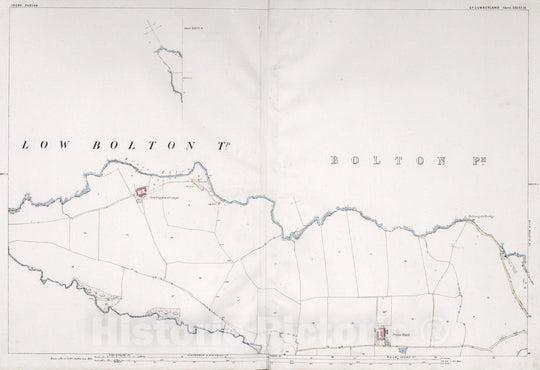 Historic Map : Ireby Parish. Co. Cumberland. Sheet XXXVI.12, 1865 Atlas - Vintage Wall Art