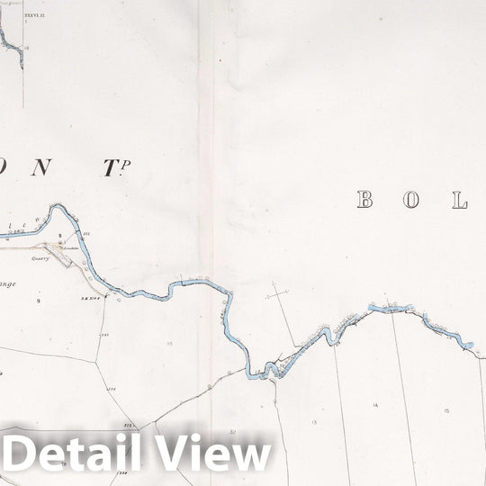 Historic Map : Ireby Parish. Co. Cumberland. Sheet XXXVI.12, 1865 Atlas - Vintage Wall Art