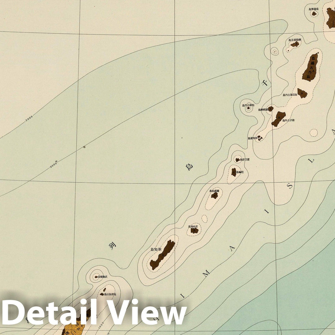 Historic Map : Russia, Eastern Asia Geological Atlas of Eastern Asia. Sheet 5. Chishima, 1929 Geologic Atlas , Vintage Wall Art