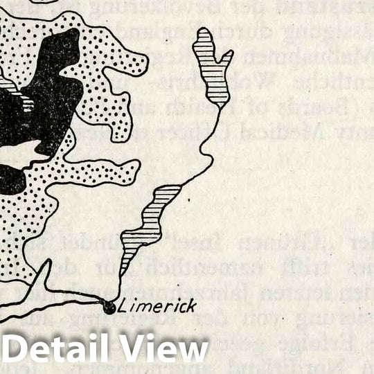 Historic Map : 1940 Military Atlas - Fig. 5. Ireland: Celtic Language Area. - Vintage Wall Art