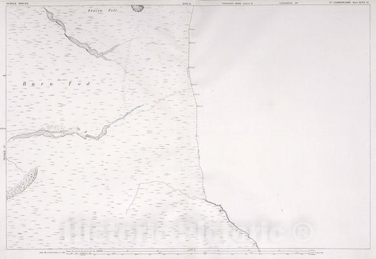 Historic Map : Uldale Parish. Co. Cumberland. Sheet XLVII.15, 1865 Atlas - Vintage Wall Art