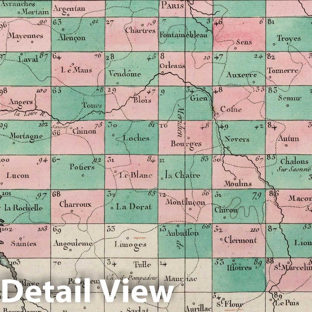 Historic Map : France, Carte Generale de la France, 1804 Atlas , Vintage Wall Art