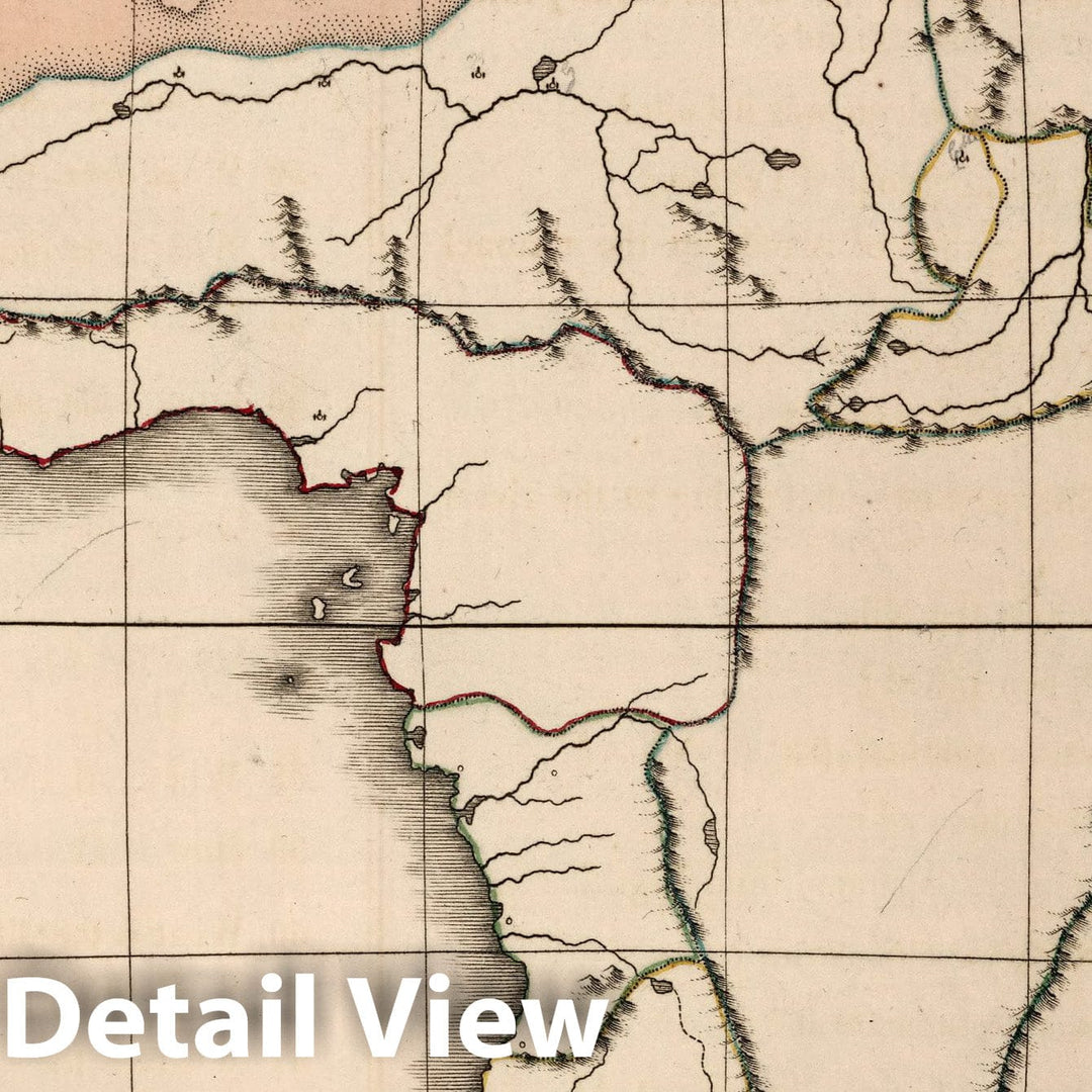 Historic Map : Africa. Copied from Wilkinson's General Atlas, 1815 Atlas - Vintage Wall Art