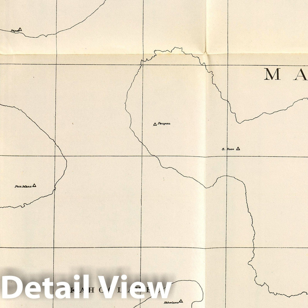 Historic Map : Maui County, Hawaiian Islands. (at Head of Title:) Hawaii Territory Survey, Walter E. Wall, Surveyor. Andrew B. Graham Co, 1906 Atlas - Vintage Wall Art