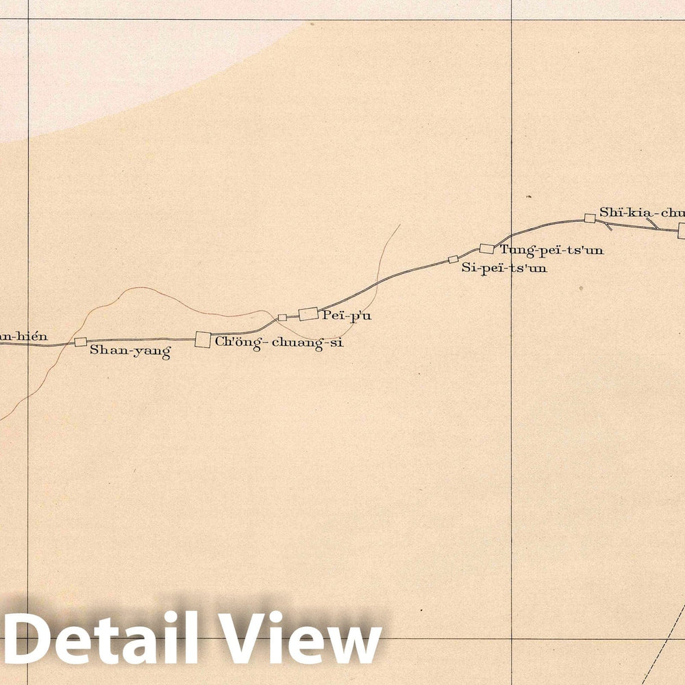 Historic Map : G-I. PAU-Ting-Fu Sheet, 1906 Geologic Atlas - Vintage Wall Art