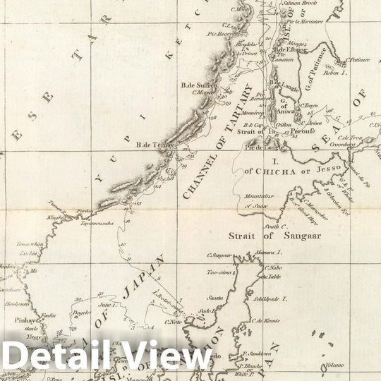 Historic Map : Exploration Book - 1799 Discoveries made in 1787 In the Seas of China and Tartary between Manilla and Avateha. - Vintage Wall Art