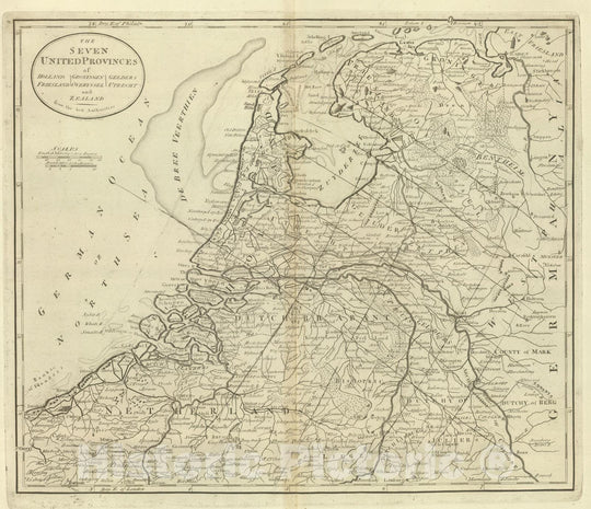 Historic Map : Belgium; Netherlands, Low Countries 1824 Holland, Groningen, Gelders, Friesland, Overyssel, Utrecht, and Zealand. , Vintage Wall Art