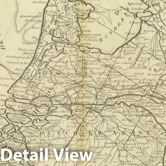 Historic Map : Belgium; Netherlands, Low Countries 1824 Holland, Groningen, Gelders, Friesland, Overyssel, Utrecht, and Zealand. , Vintage Wall Art