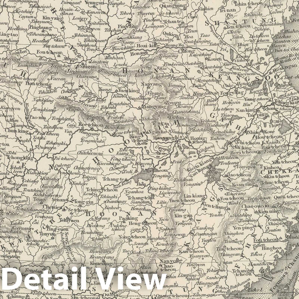 Historic Map : 1848 China. - Vintage Wall Art