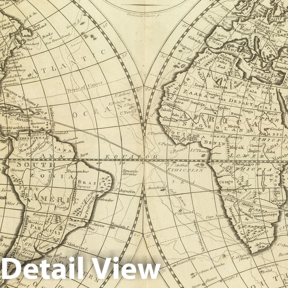 Historic Wall Map : 1824 Map of the World - Vintage Wall Art