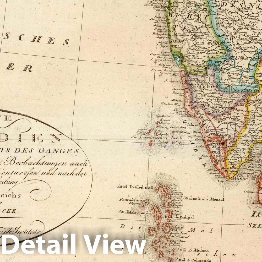 Historic Map : 1819 XLIV. East Indies (Western Sheet). India. - Vintage Wall Art