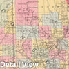 Historic Map : 1857 A New Map of the State of Wisconsin - Vintage Wall Art