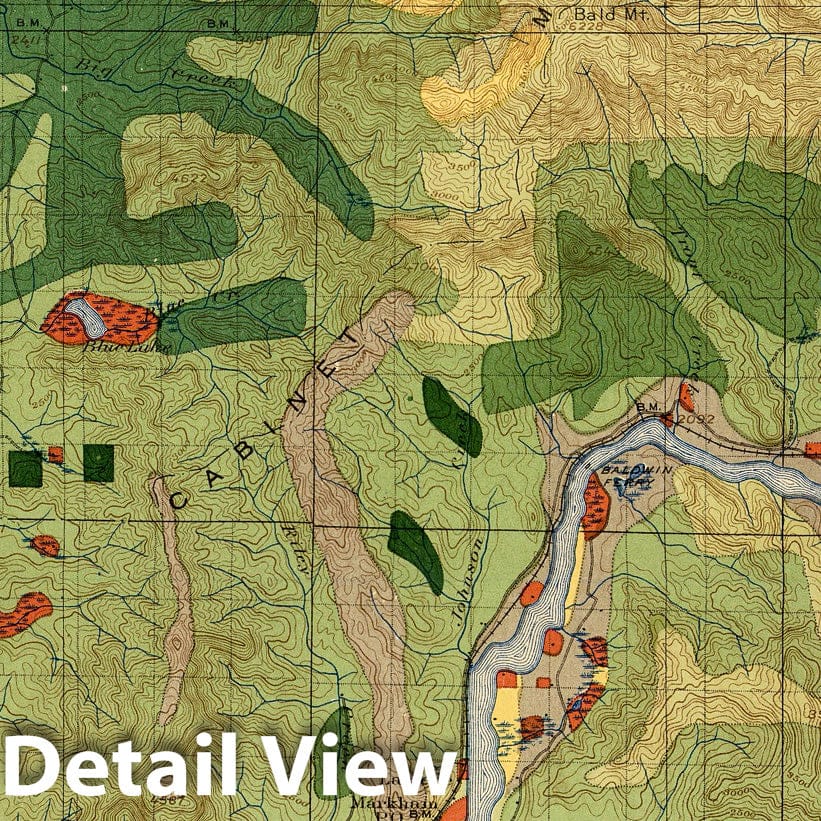 Historic Map : Geologic Atlas - 1900 Plate CXXXV. Sandpoint Quadrangle, (Kootenai Co) Idaho, Land Classification and Density of Standing Timber. - Vintage Wall Art