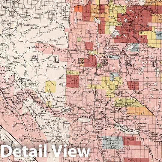 Historic Map : National Atlas - 1915 Origin of the population 1911: British Columbia and Alberta - Vintage Wall Art