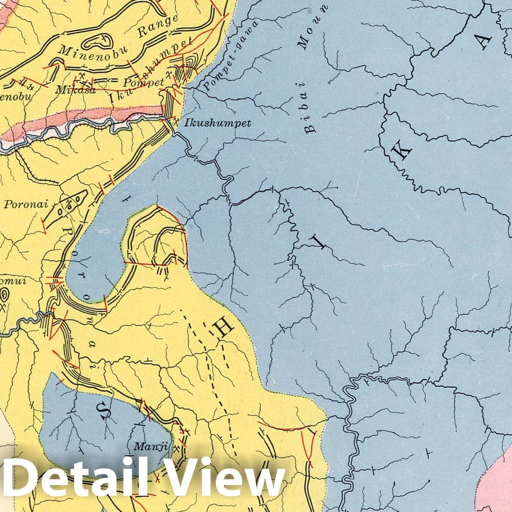 Historic Map : Geologic Atlas - 1913 Ishikari, Japan. Coal Resources of the World. - Vintage Wall Art