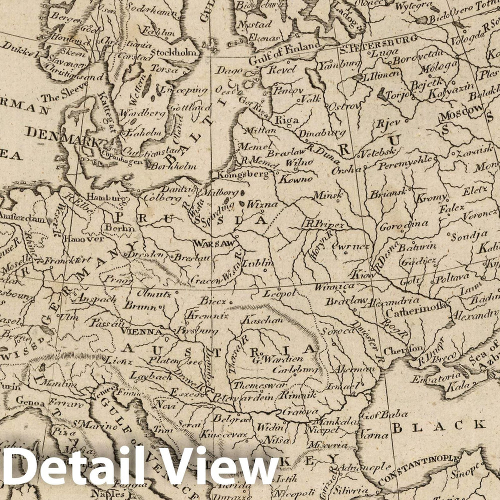 Historic Map : 1816 Europe : Vintage Wall Art