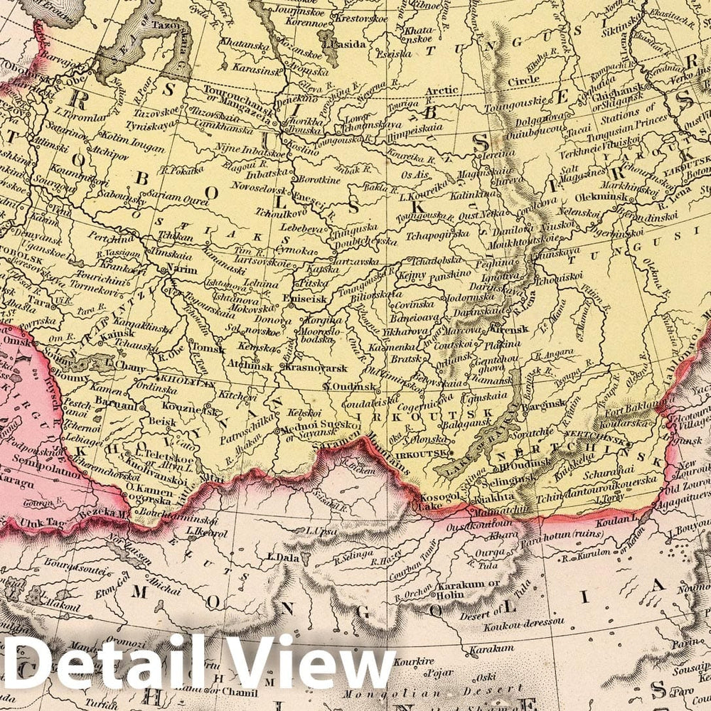 Historic Map : 1859 Russia in Asia and Tartary. v1 - Vintage Wall Art