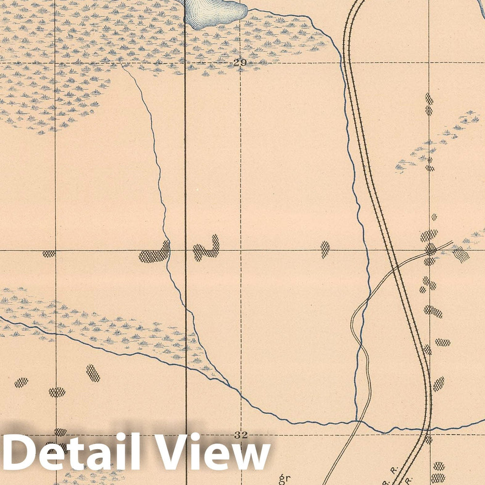 Historic Map : Geologic Atlas - 1896 Detailed Geology Sheet XIV. - Vintage Wall Art