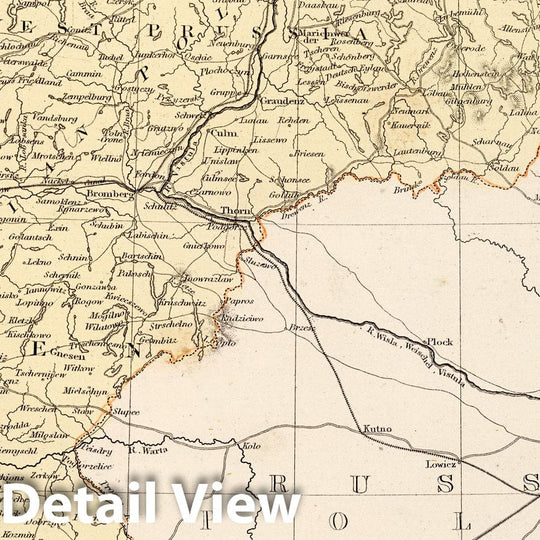 Historic Map : 1865 Germany (Deutchland) II. Eastern Part of the Prussian States. - Vintage Wall Art