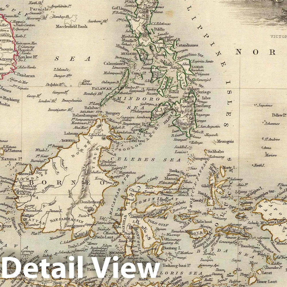 Historic Map : 1851 Malay Archipelago, Or East India Islands. - Vintage Wall Art