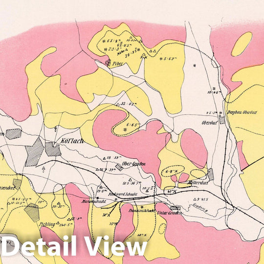 Historic Map : Geologic Atlas - 1913 Coal Fields No. 3, Austria. Coal Resources of the World. - Vintage Wall Art