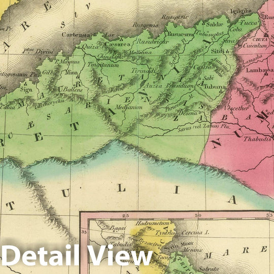 Historic Map : Morocco; Lybia, Northwest Africa 1826 Africa Antiqua. (1826) , Vintage Wall Art