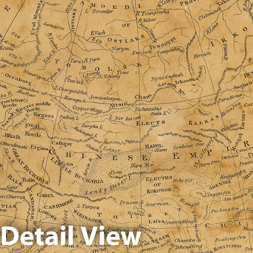 Historic Map : 1812 Asia. - Vintage Wall Art