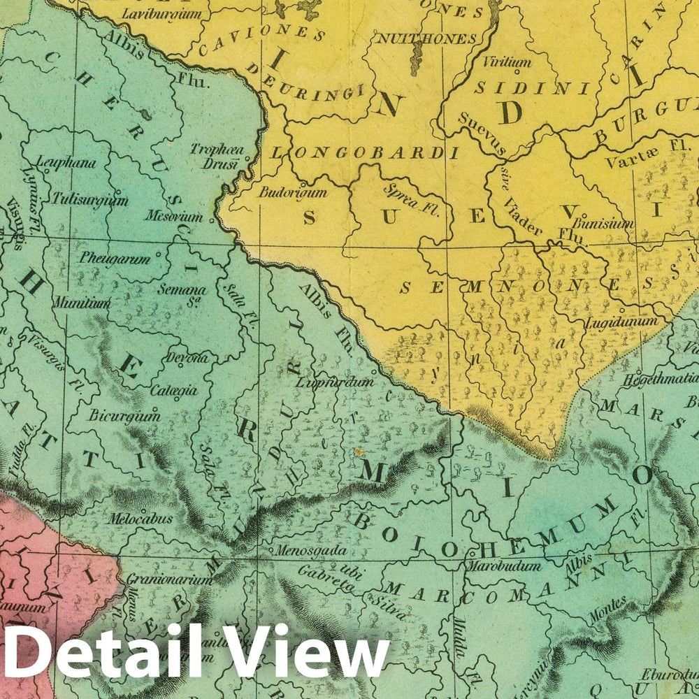 Historic Map : Germany; Poland, 1826 Germania Antiqua. (1826) , Vintage Wall Art