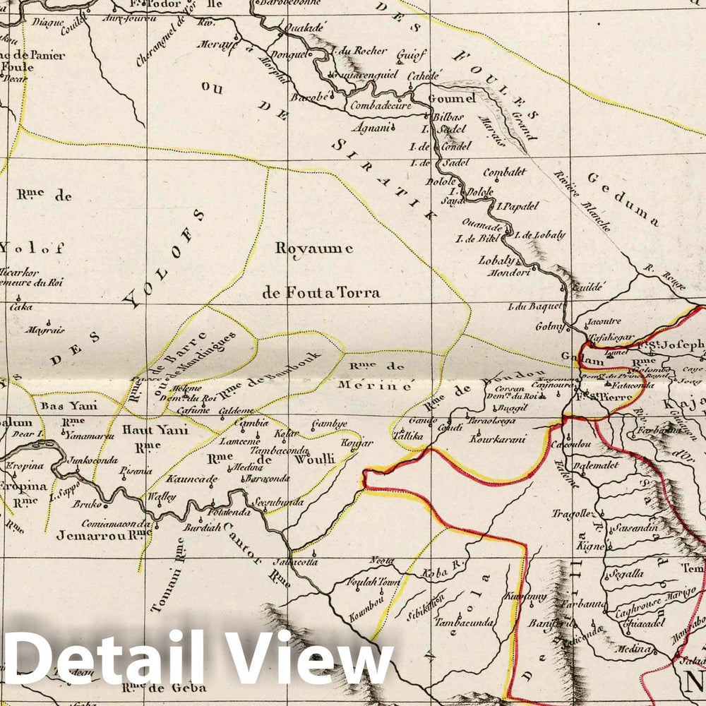 Historic Map : West Africa 1804 XXVIII. Carte de la Cote Occidentale de l'Afrique. , Vintage Wall Art