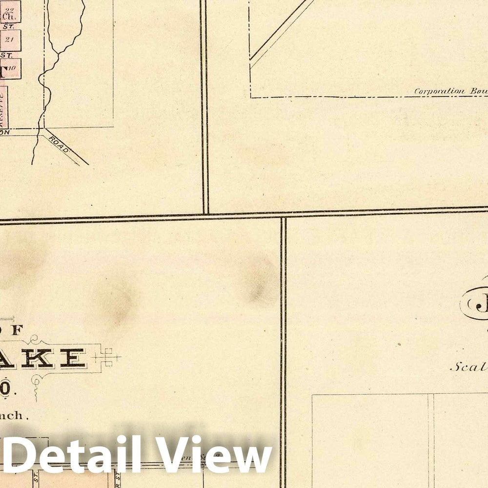 Historic Map : 1878 Tomah, Mauston, Fox Lake and Juneau. - Vintage Wall Art