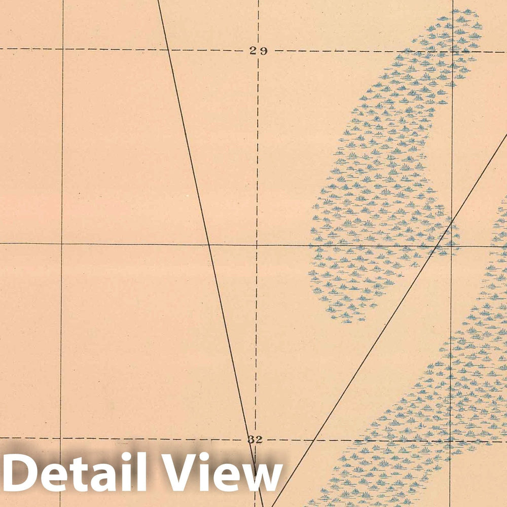 Historic Map : Geologic Atlas - 1896 Detailed Geology Sheet VII. - Vintage Wall Art