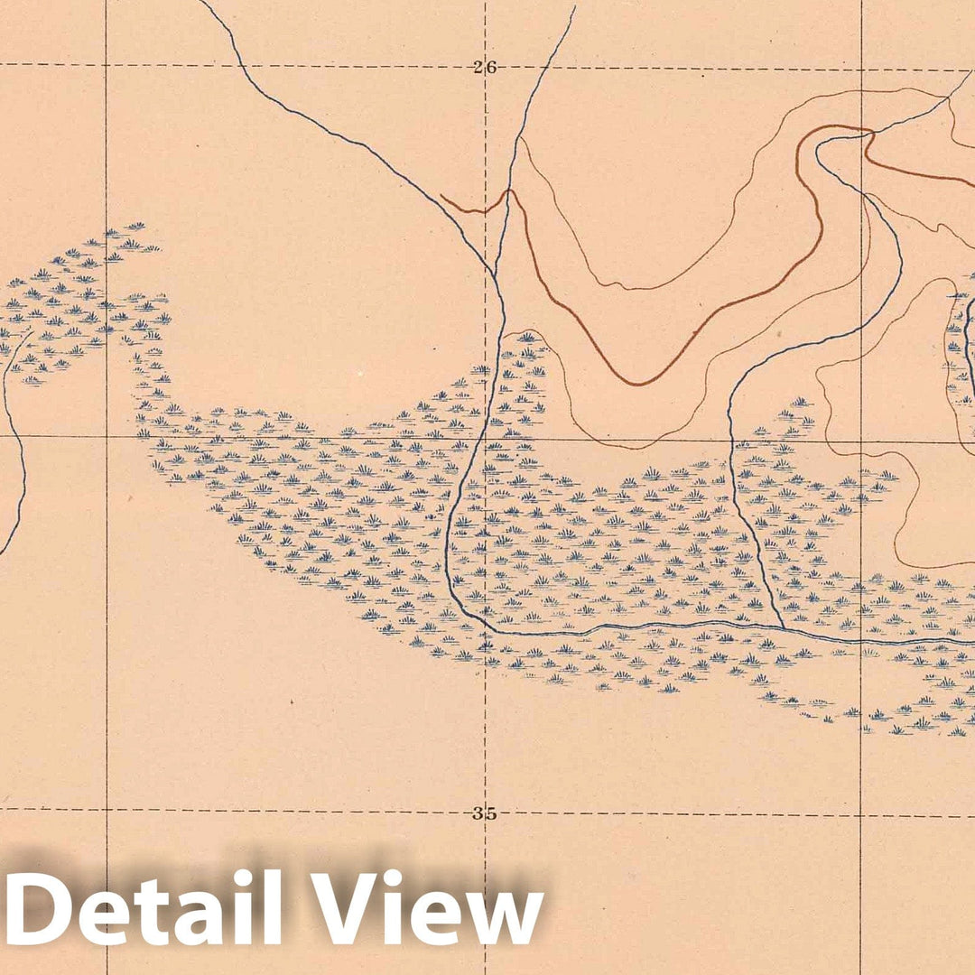 Historic Map : Geologic Atlas - 1896 Detailed Geology Sheet XXIII. - Vintage Wall Art